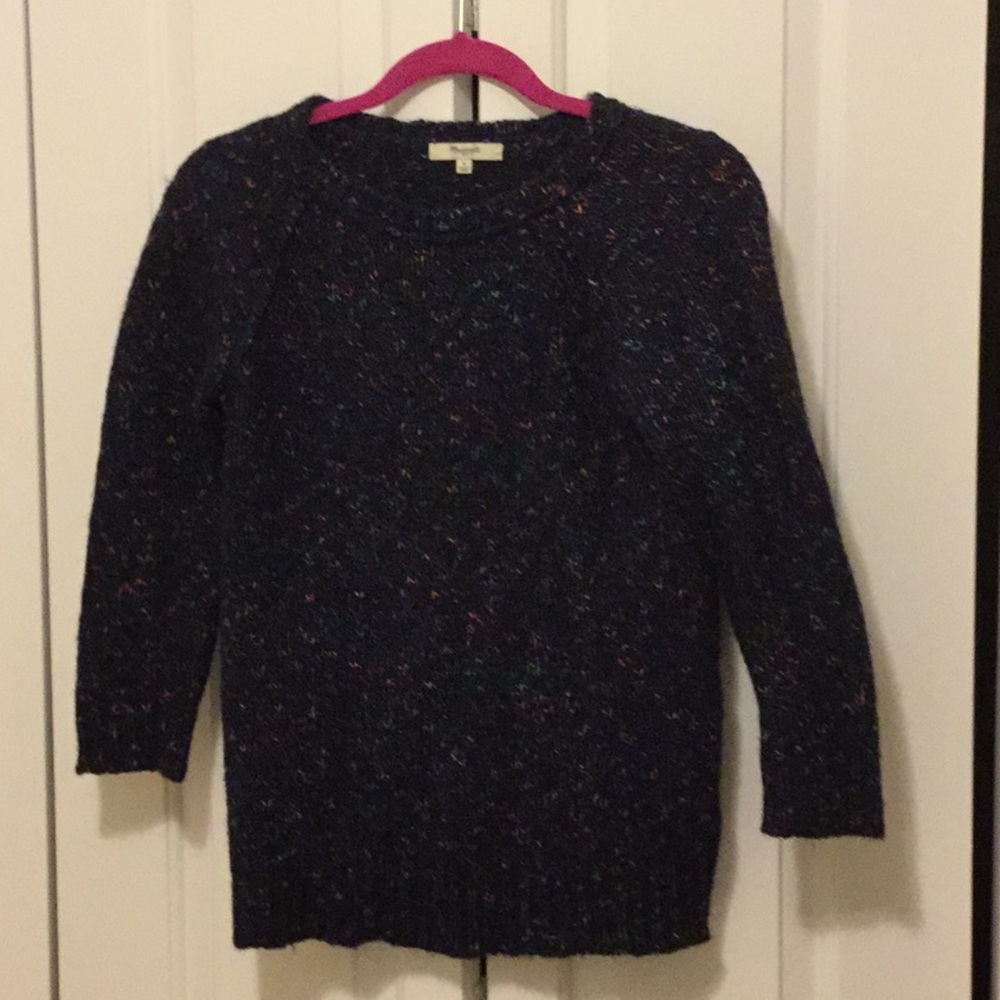 Madewell Blue Multi Sweater